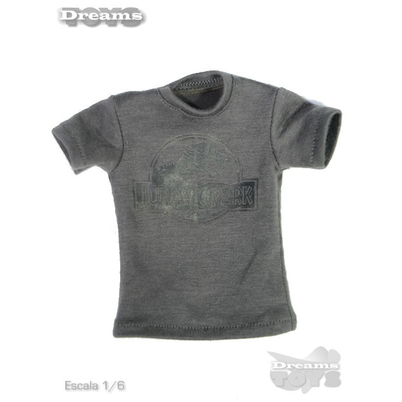 1/6 Playera Gris Jurassic Easy & Simple