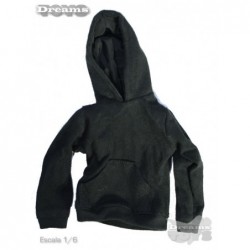 1/6 Sudadera Negra c/ Capucha Ant Nest