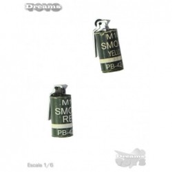 1/6 Par de Granadas de Humo Soldier Story