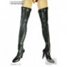 1/6 Botas Largas Negras Pie Completo Femeninas Flirty Girl