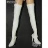 1/6 Botas Largas Blancas Pie Completo Femeninas Flirty Girl