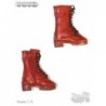 1/6 Par de Botas Rojas en Piel Vicky Secret