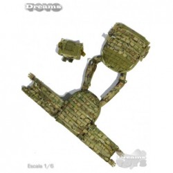 1/6 Chaleco Multicam c/Pouch Easy & Simple