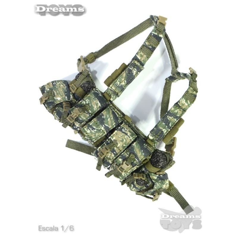 1/6 Chest Rig Camo Easy & Simple