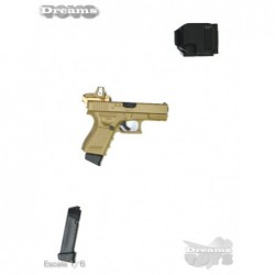 1/6 G19 Arma Corta con Holster Easy & Simple