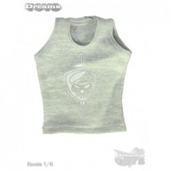 1/6 Playera Tirantes Gris con Estampado Ant Nest