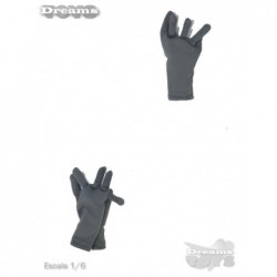 1/6 Par de Guantes Tela Gris 3R