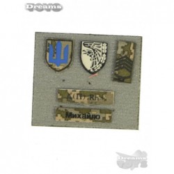 1/6 Set de Parches Ukraine Flagset