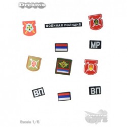 1/6 Set de Parches Russian Police Dam Toys