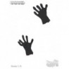 1/6 Par de Guantes negros tela Dam Toys