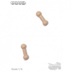 1/6 Par de conectores Tobillo Dam Toys