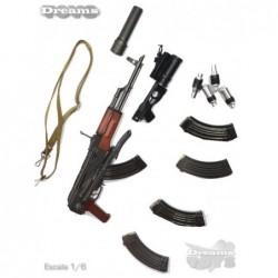 1/6 AKMS Rifle de Asalto Dam Toys