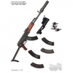 1/6 AKMS Rifle de Asalto Dam Toys