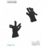 1/6 Par de Guantes Tela Negros Dam Toys