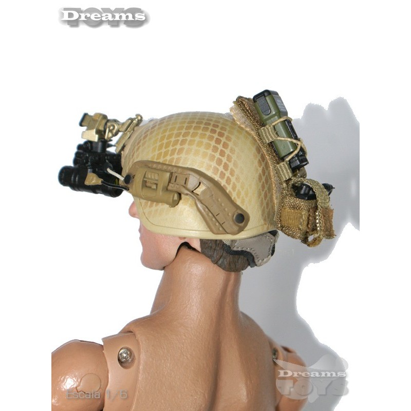 1/6 Casco Arena c/ AN/PVS-31 NVG y MK3 Counterweight Easy & Simple