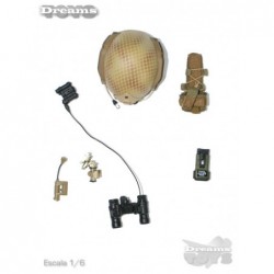 1/6 Casco Arena c/ AN/PVS-31 NVG y MK3 Counterweight Easy & Simple
