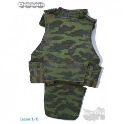 1/6 Chaleco Camo Verde Dam Toys