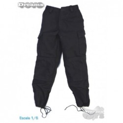 1/6 Pantalon Negro Cargo Dam Toys