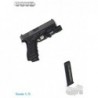 1/6 Arma corta c/ Lampara Dam Toys