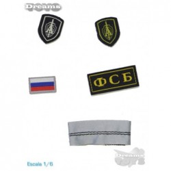 1/6 Set de Parches Russian Police Dam Toys