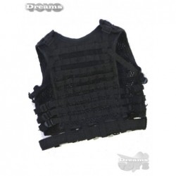 1/6 Chaleco Tactico Negro Dam Toys