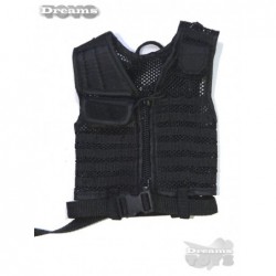 1/6 Chaleco Negro Tactico Dam Toys