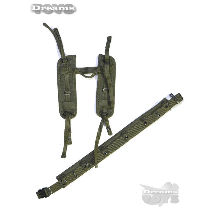 1/6 Cinturon c/ tirantes Tactico Dam Toys