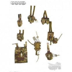 1/6 Set de Pouchs Multicam Dam Toys
