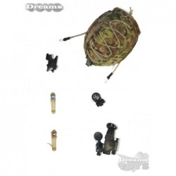 1/6 Casco FAST Multicam c/ Accesorios