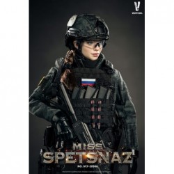 1/6 MCB Camouflage Russian Special Combat Women Soldier Black Vest