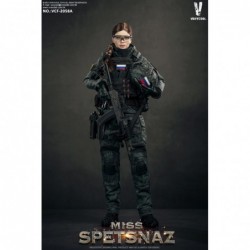 1/6 MCB Camouflage Russian Special Combat Women Soldier Black Vest