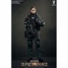 1/6 MCB Camouflage Russian Special Combat Women Soldier Black Vest