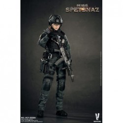 1/6 MCB Camouflage Russian Special Combat Women Soldier Black Vest