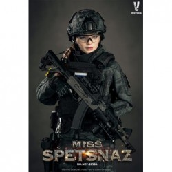 1/6 MCB Camouflage Russian Special Combat Women Soldier Black Vest