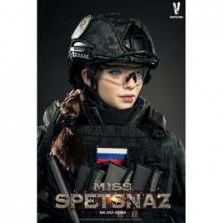 1/6 MCB Camouflage Russian Special Combat Women Soldier Black Vest