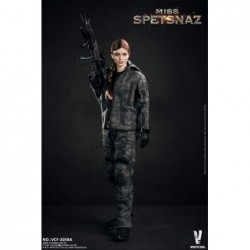 1/6 MCB Camouflage Russian Special Combat Women Soldier Black Vest