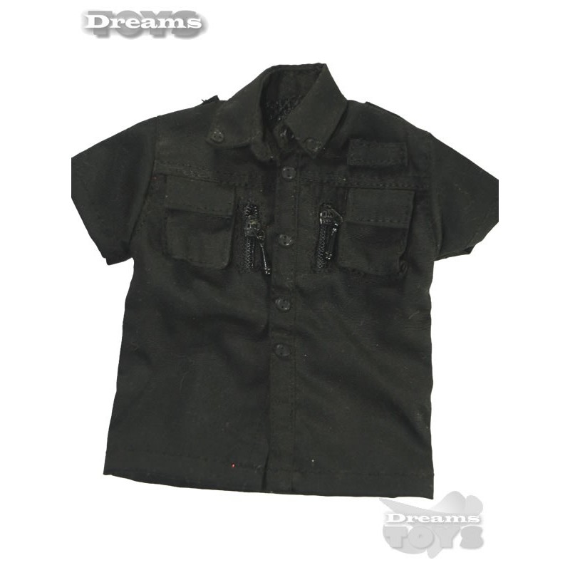 1/6 Camisa Negra c/ Cierre Dam Toys