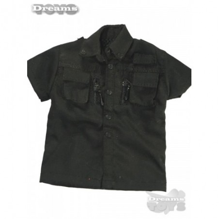1/6 Camisa Negra c/ Cierre Dam Toys