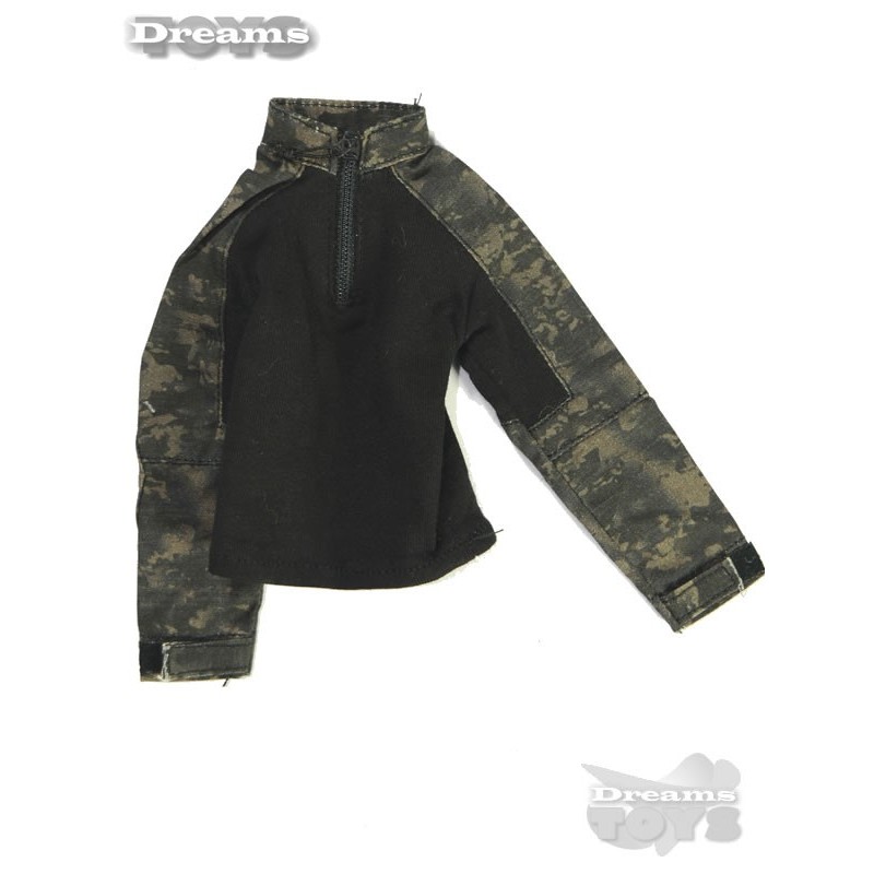 1/6 Camisola Camo Negro Dam Toys